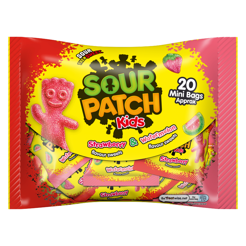 Sour Patch Kids Strawberry & Watermelon Treatsize, 350g
