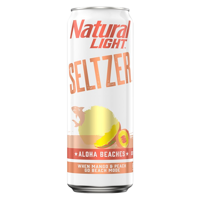 Natural Light Seltzer Aloha Beaches Single 25oz Can 6.0% ABV