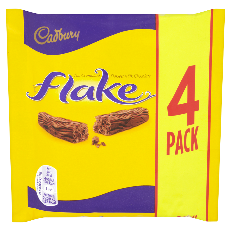 Cadbury Flake, 4 x 20g