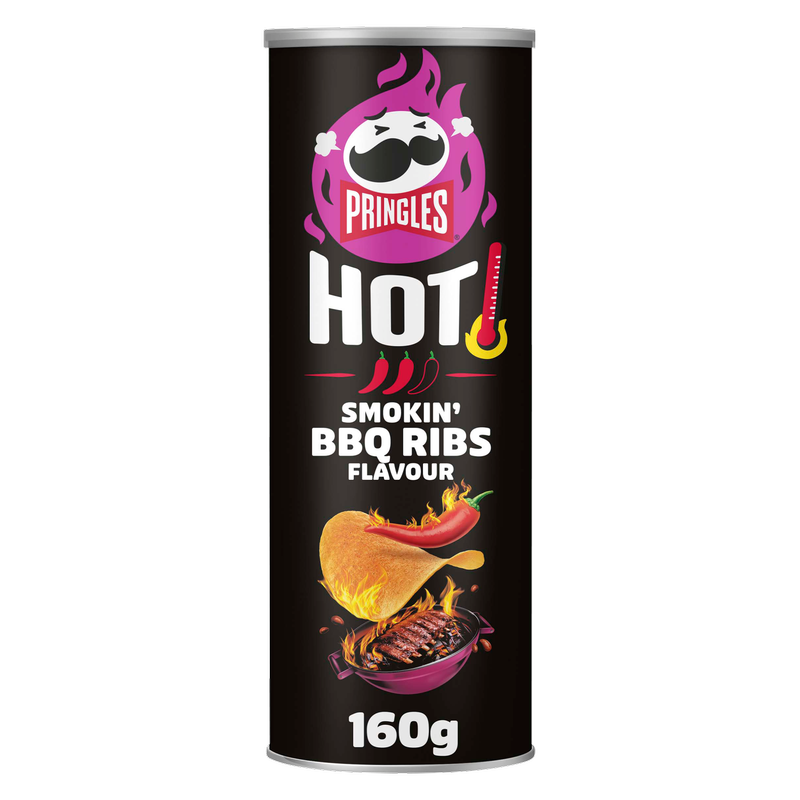 Pringles Hot Smokin BBQ Ribs, 160g