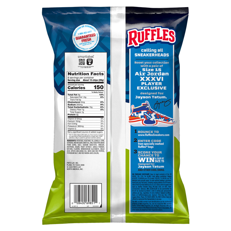 Ruffles Spicy Dill Pickle Potato Chips 8oz