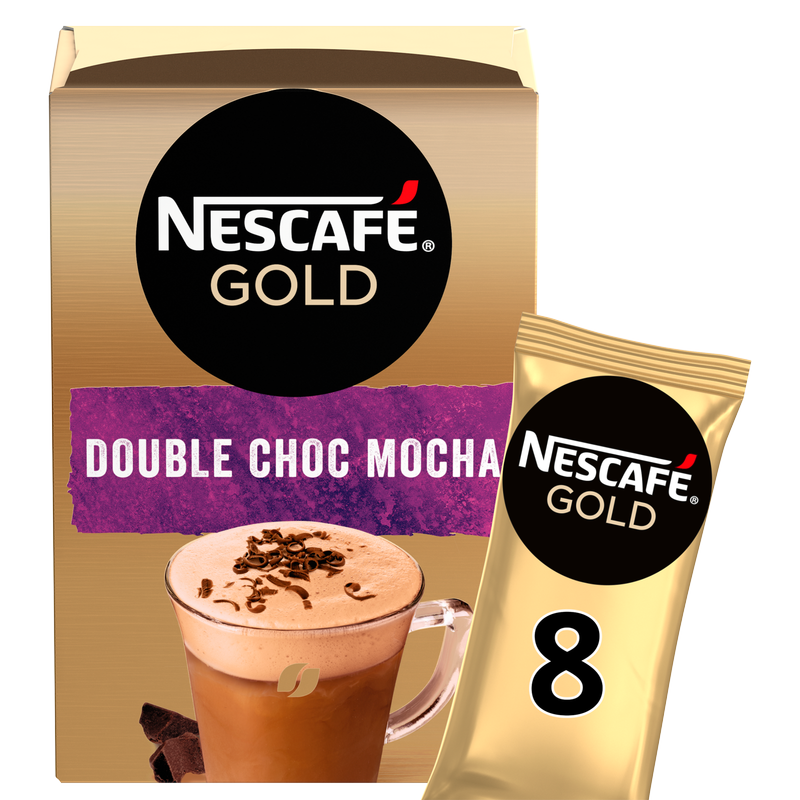 Nescafe Gold Double Choc Mocha, 8 x 20.9g