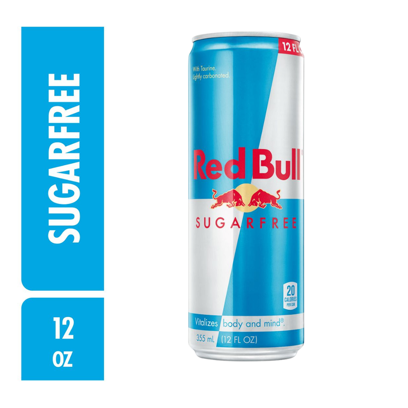 Red Bull Energy Drink Sugar Free 12oz Can