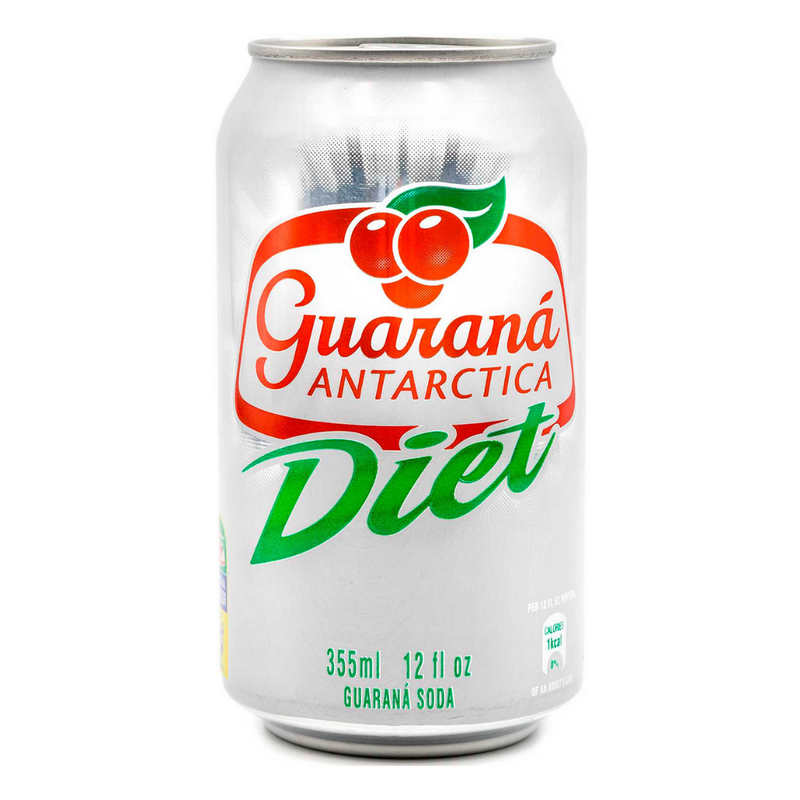 Guaraná Antarctica, The Brazilian Original Guaraná Soda, Diet, 11.83 fl oz (Pack of 12)