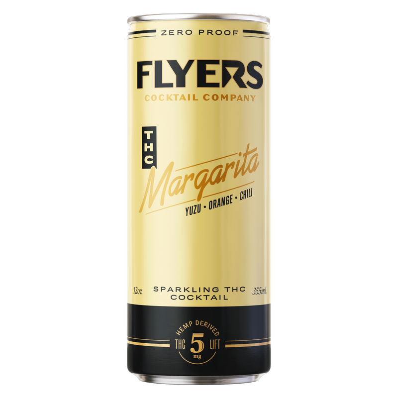 Flyers THC Margarita 5mg THC Cocktail 4pk 12oz Can