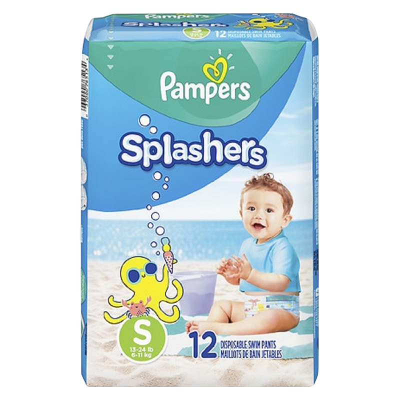 Pampers Splashers Swim Diapers, Size 3, 12 Count