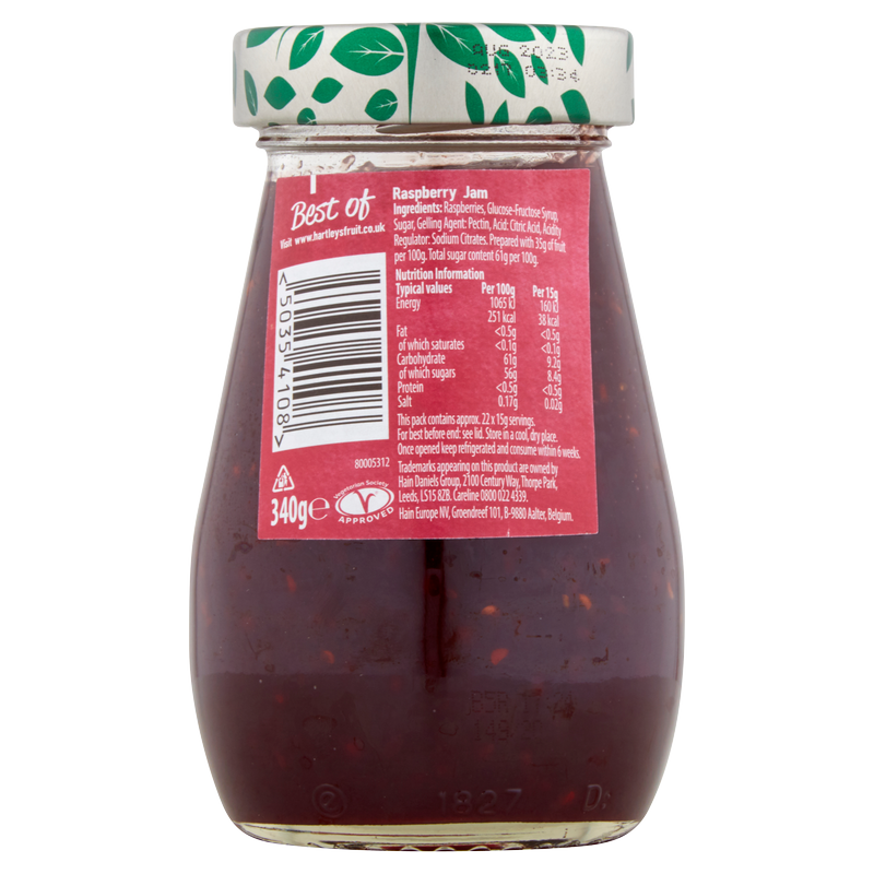 Hartley's Raspberry Jam, 340g