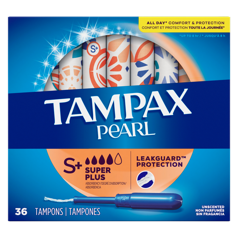 Tampax Pearl Super Plus Tampons 36 ct