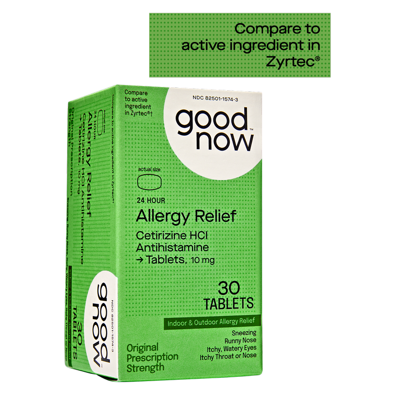 Goodnow 24-Hour Allergy Relief Cetirizine HCl 10mg 30ct