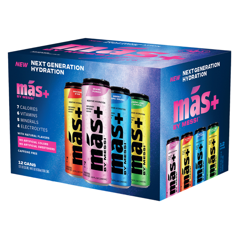 MÁS+ by Messi Variety 12pk 12oz Can