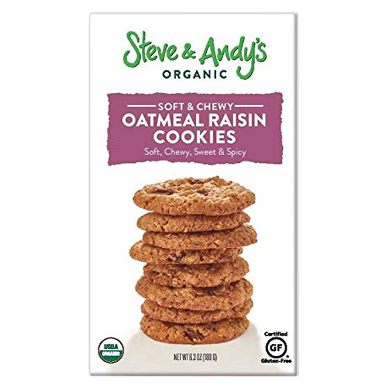 Steve & Andy's Oatmeal Raisin Cookies 6.3oz