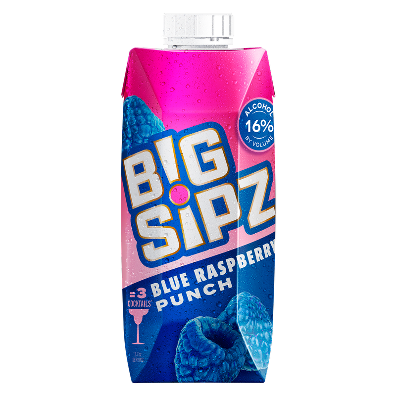 Big Sipz Blue Raspberry Punch 330ml 16% ABV