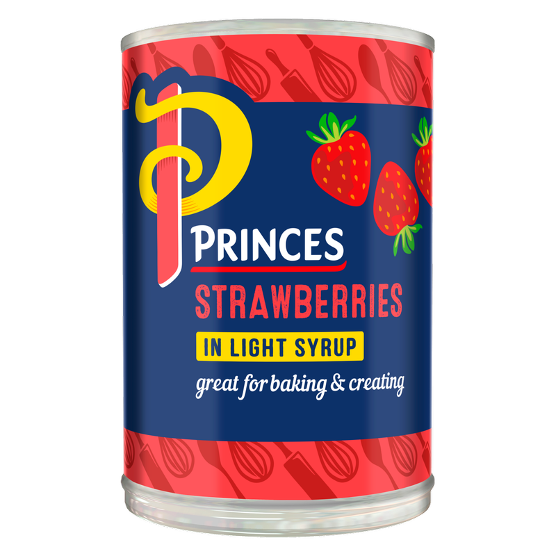 Princes Strawberries in Light Syrup, 410g