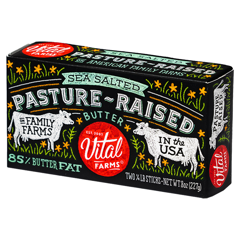 Vital Farms Pasture-Raised Sea Salted Butter 8oz