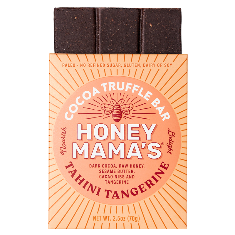 Honey Mama's Tahini Tangerine Cocoa Truffle Bar 2.5oz