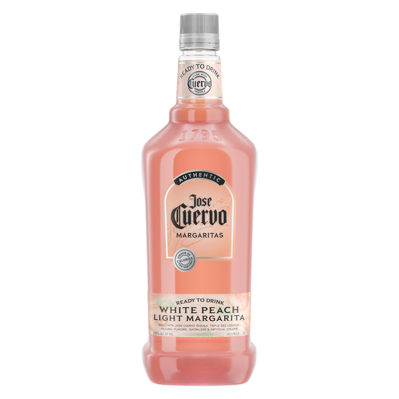 Jose Cuervo Authentic Margarita White Peach Light Ready to Drink Cocktail 1.75L 9.95% ABV