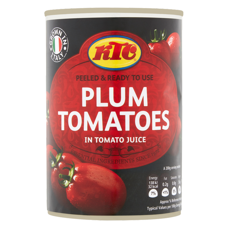 KTC Plum Tomatoes in Tomato Juice, 400g