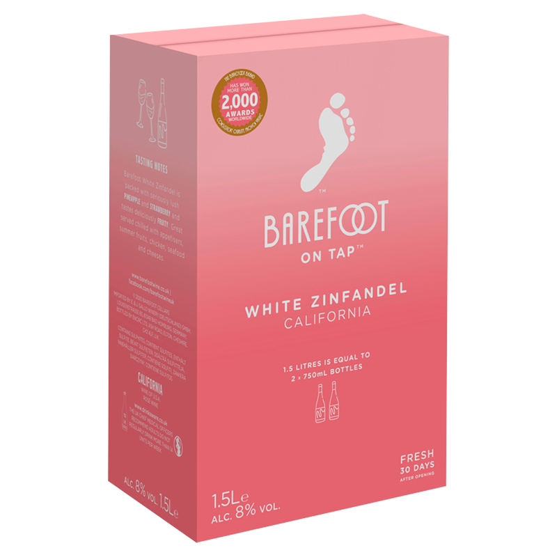 Barefoot White Zinfandel, 1.5L
