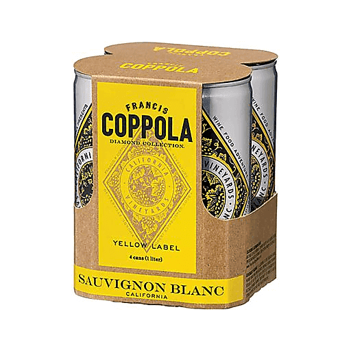 Coppola Diamond Collection Sauvignon Blanc White Wine, California, 250 mL 4-pack