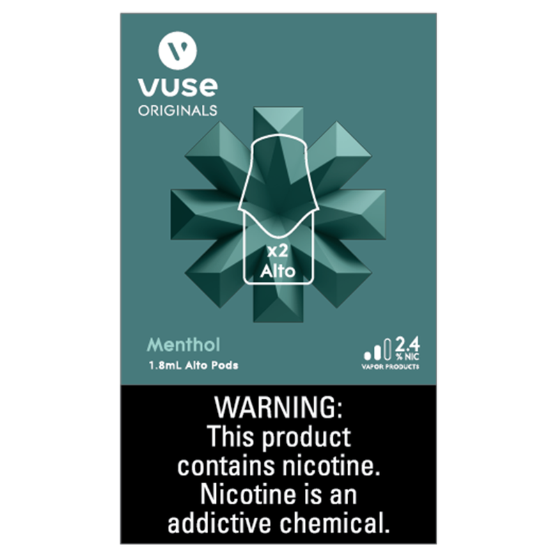 Vuse Alto Pod Menthol 2.4% Nicotine 2ct