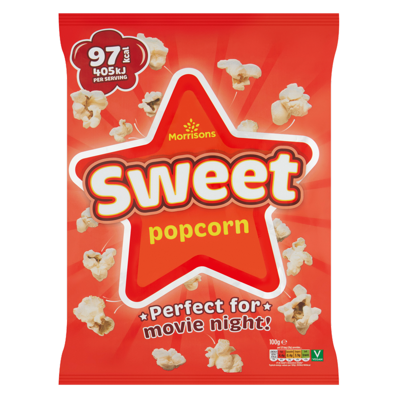 Morrisons Sweet Popcorn, 100g