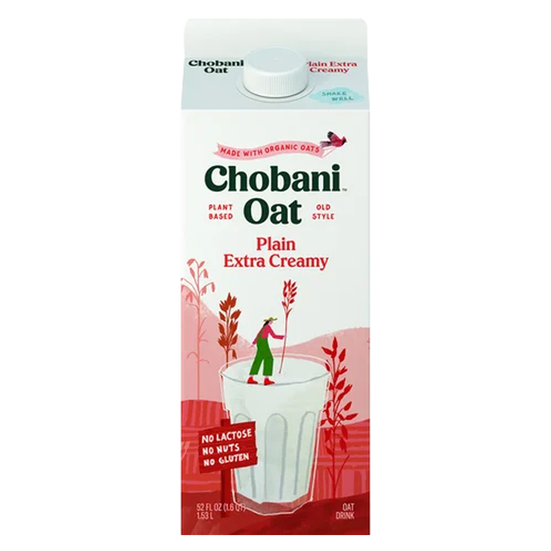 Chobani Oat Milk Plain Extra Creamy 52oz