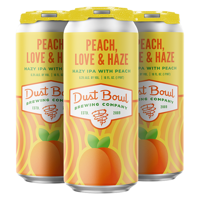 Dust Bowl Brewing Peach Love Hazy IPA 4pk 16oz Can
