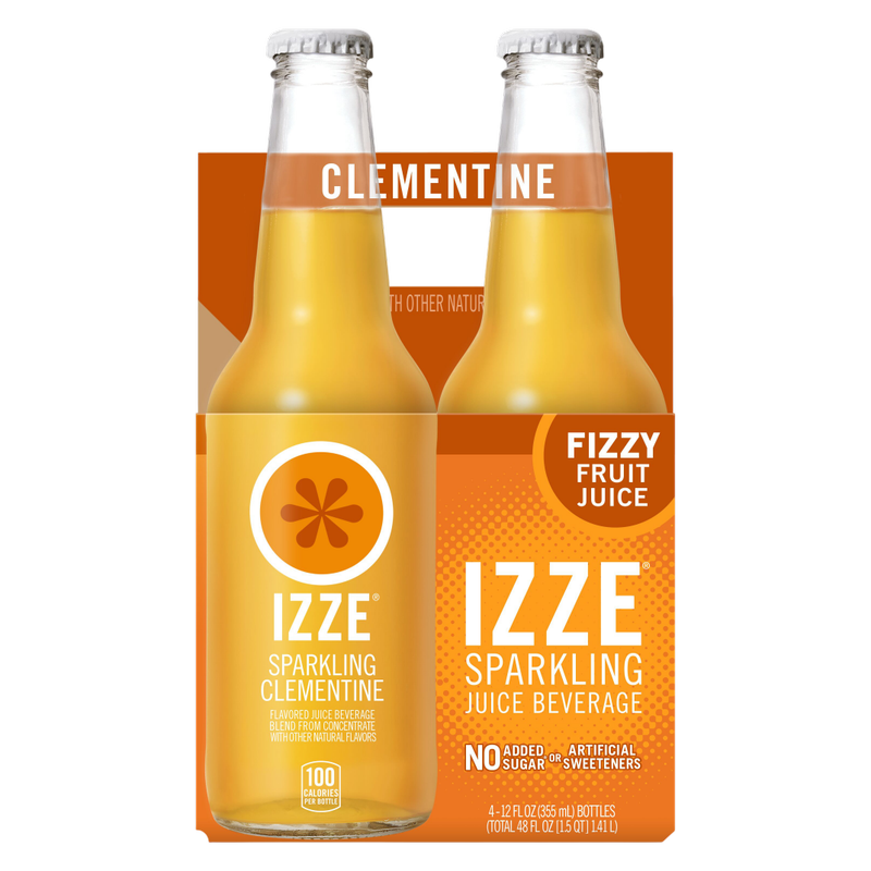 Izze Clementine Sparkling Juice 4pk 12oz Can