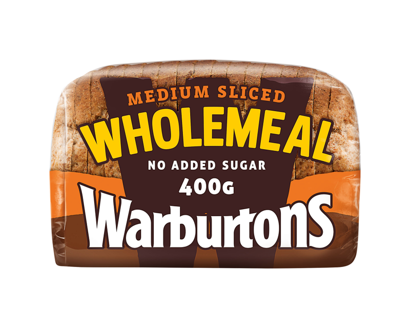 Warburtons Wholemeal Medium Bread, 400g