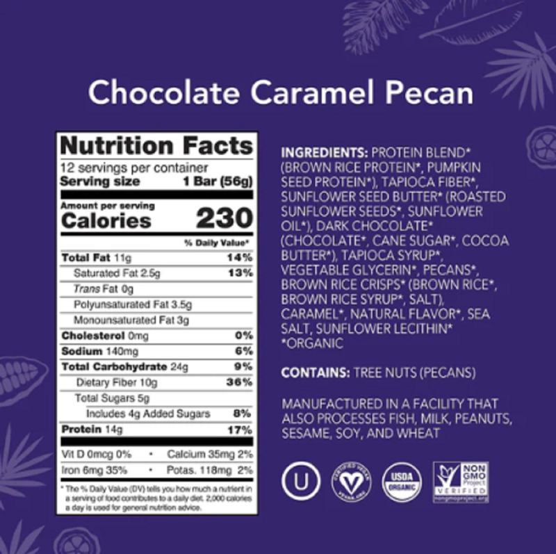 Aloha Caramel Chocolate Pecan Protein Bar 1.98oz