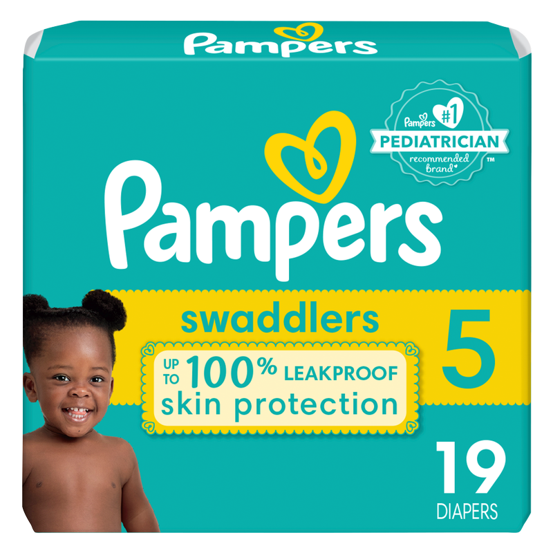 Pampers Swaddlers Diapers Size 5 19ct