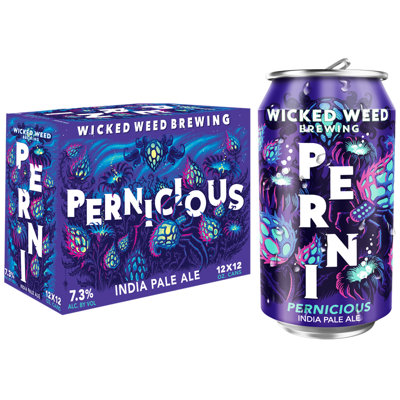 Wicked Weed Pernicious IPA 12pk 12oz Can 7.3% ABV
