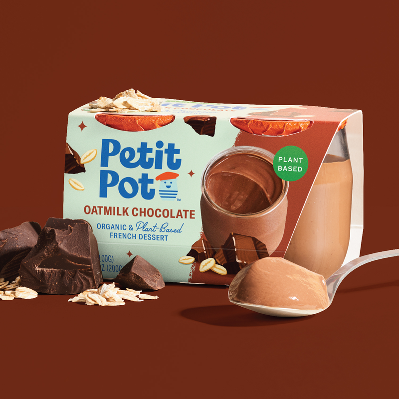 Petit Pot Oatmilk Chocolate Organic Plant Based Dessert - 2ct/8oz