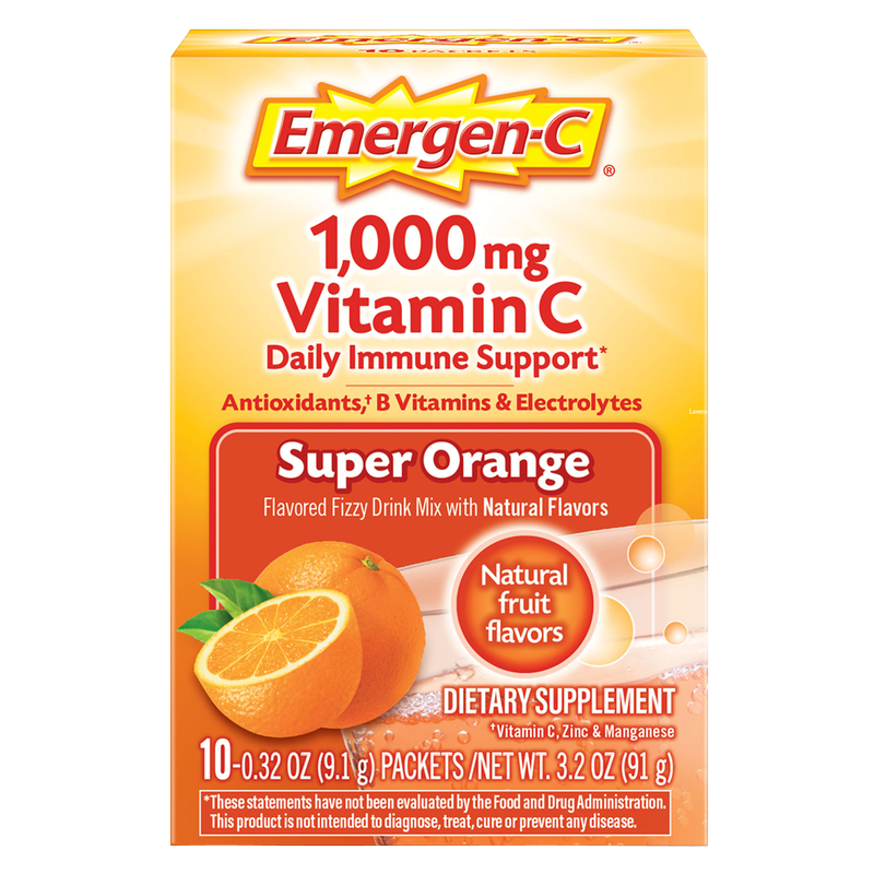 Emergen-C Super Orange Drink Mix 10ct