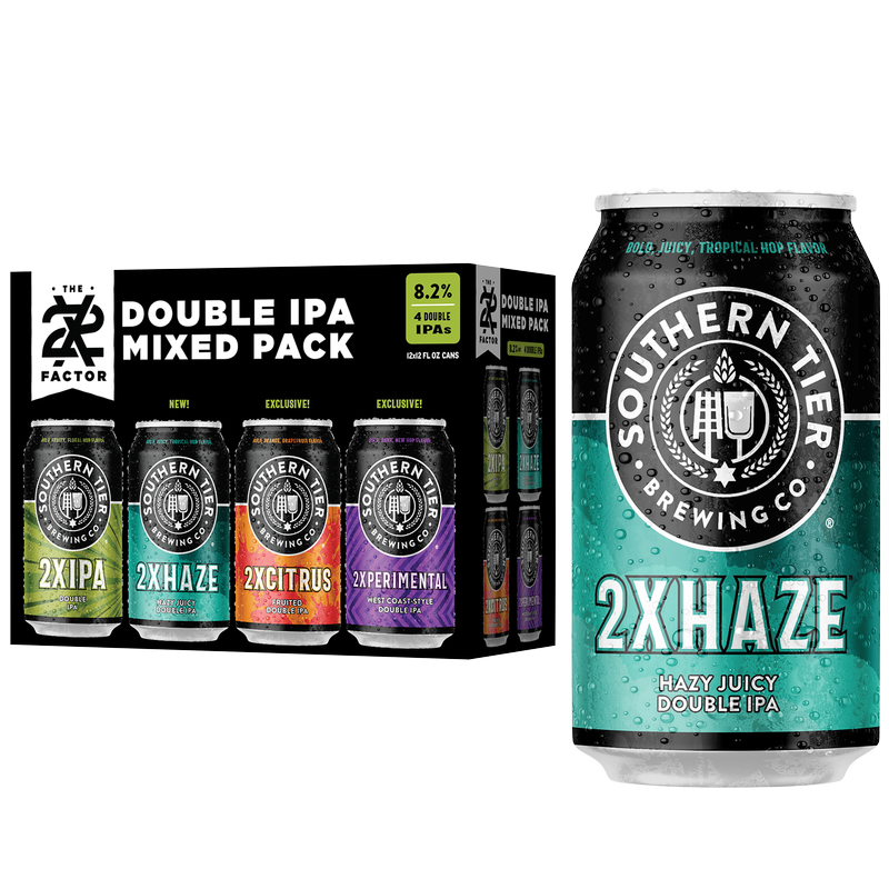 Southern Tier 2X Factor Double IPA Mixed Variety Pack 12pk 12oz Can 8.2% ABV