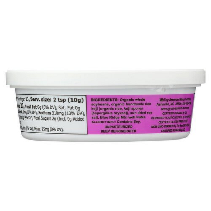 Miso Master Premium Organic Mellow White Miso Soy Paste 8 oz