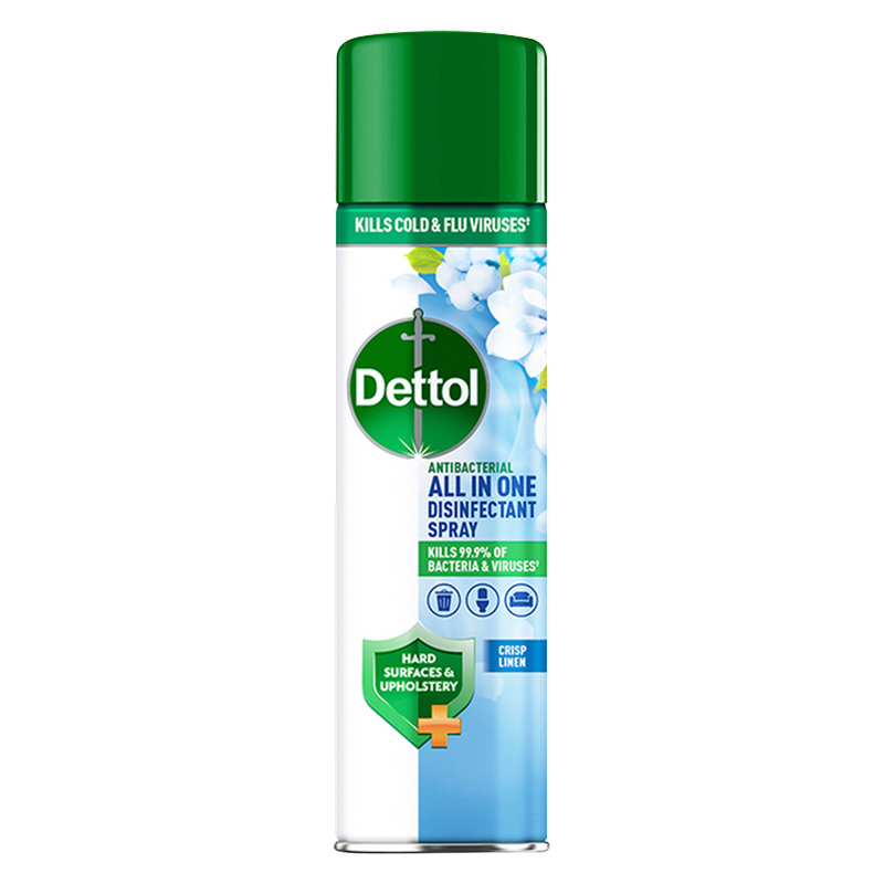 Dettol All-In-One Disinfectant Spray Crisp Linen, 300ml