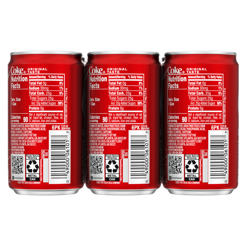 Coca-Cola 6pk 7.5oz Can