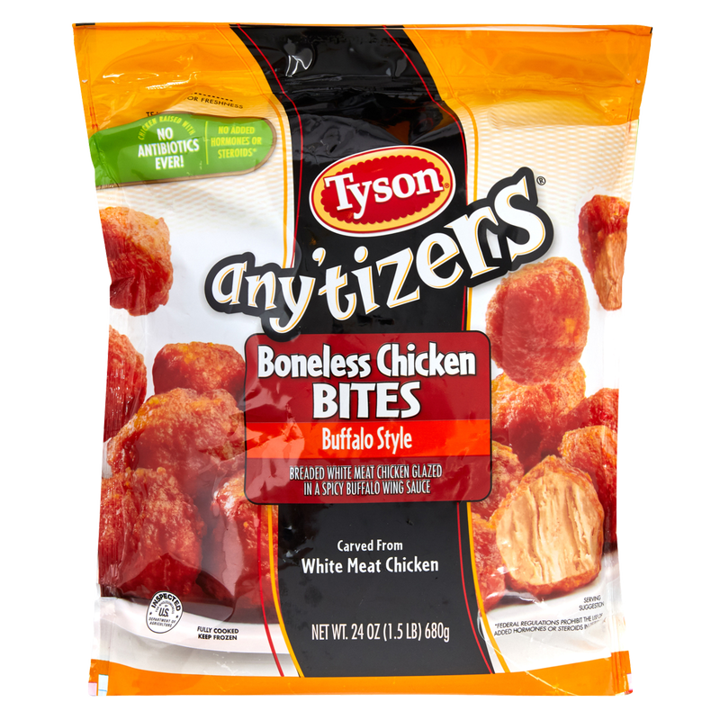 Tyson Any'tizers Frozen Buffalo Style Boneless Chicken Bites 24oz