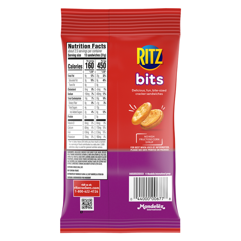 Ritz Bits Cheese Sandwich Crackers 3oz