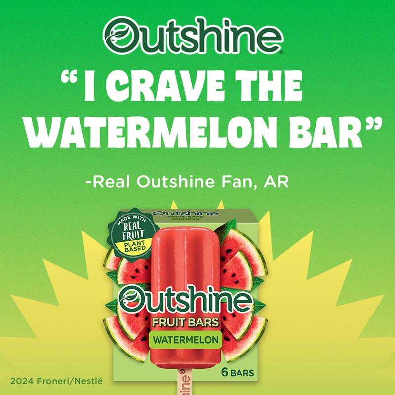 Outshine Watermelon Frozen Fruit Bars, 6ct. 