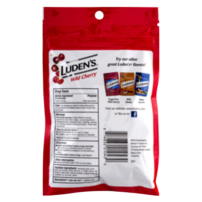 Luden's Wild Cherry Cough Drops 30ct