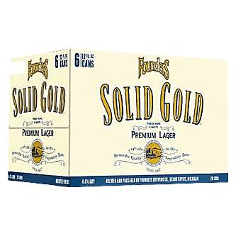 Founders Brewing Solid Gold Premium Lager 6pk 12oz Can