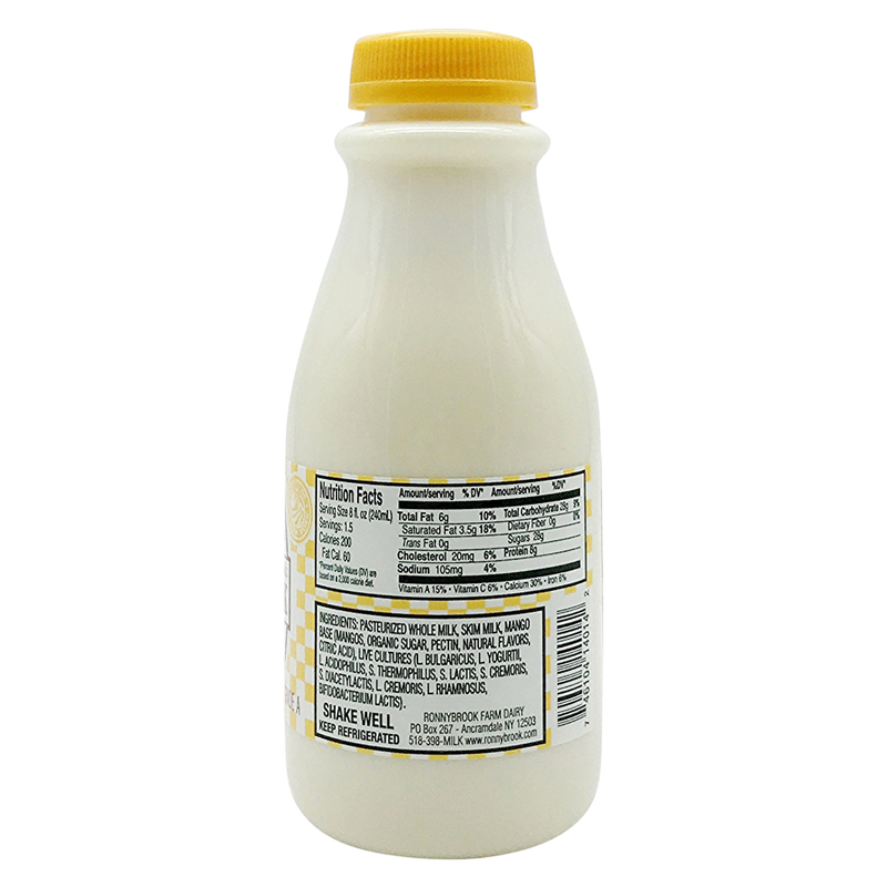 Ronnybrook Mango Drinkable Yogurt 12oz
