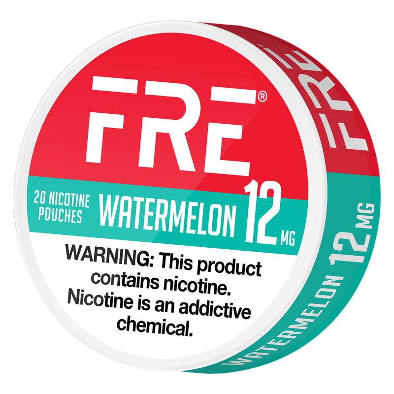 FRE Watermelon Nicotine Pouches 12mg 20ct Tin