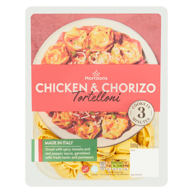 Morrisons Chicken & Chorizo Tortelloni, 300g