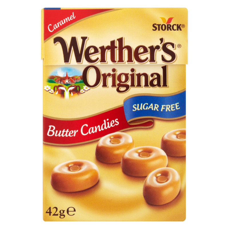 Werther's Original Butter Caramel Candies Sugar Free, 42g