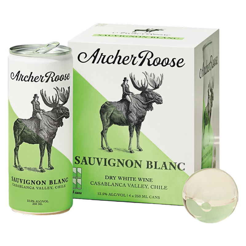 Archer Roose Sauvignon Blanc, Canned White Wine 4pk 250ml