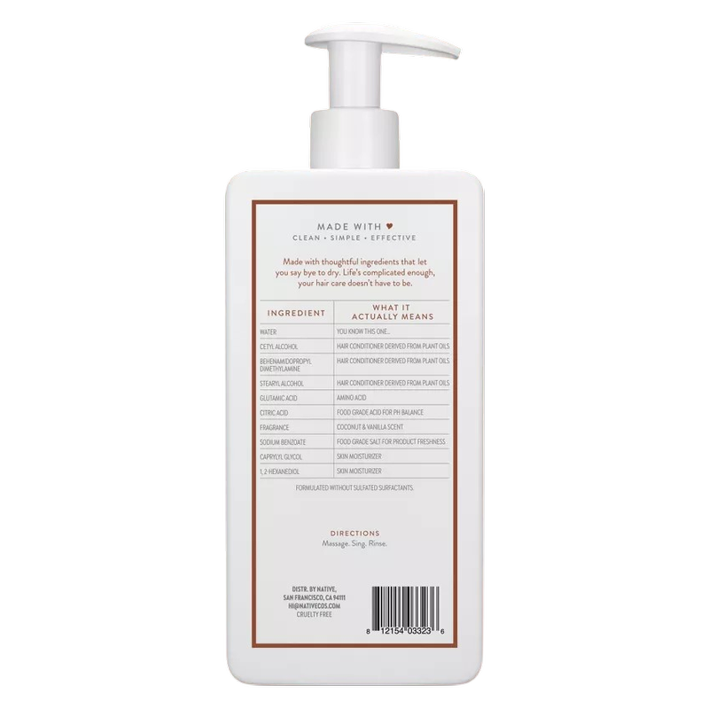 Native Coconut & Vanilla Moisturizing Conditioner 16.5 fl oz