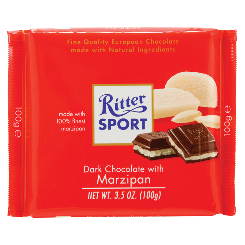 Ritter Sport Dark Chocolate with Marzipan Bar 3.5oz